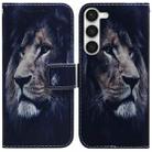 For Samsung Galaxy S23 5G Coloured Drawing Flip Leather Phone Case(Lion) - 1