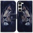 For Samsung Galaxy S23+ 5G Coloured Drawing Flip Leather Phone Case(Lion) - 1