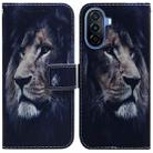 For Huawei nova Y70 Plus Coloured Drawing Flip Leather Phone Case(Lion) - 1