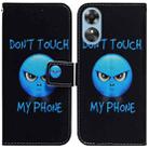 For OPPO A17 Coloured Drawing Flip Leather Phone Case(Anger) - 1
