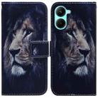 For Realme C33 Coloured Drawing Flip Leather Phone Case(Lion) - 1