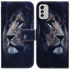 For Nokia G60 Coloured Drawing Flip Leather Phone Case(Lion) - 1