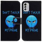 For Nokia G60 Coloured Drawing Flip Leather Phone Case(Anger) - 1