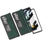 For Samsung Galaxy Z Fold4 Napa Texture All-inclusive Phone Case(Green) - 1