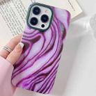 For iPhone 14 Pro Dual-side Laminating Frosted Translucent TPU Phone Case(Purple) - 1