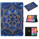 For Galaxy Tab A 8.0 (2019) T290 / T295 Coloured Drawing Pattern Horizontal Flip Leather Case with Holder & Card Slot(Blue Mandala) - 1