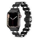 Hollow Stainless Steel Watch Band For Apple Watch Ultra 49mm / Series 8&7 45mm / SE 2&6&SE&5&4 44mm(Black) - 1