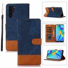 For Huawei P30 Pro Splicing Leather Phone Case(Dark Blue) - 1