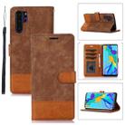 For Huawei P30 Pro Splicing Leather Phone Case(Brown) - 1