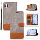 For Huawei P40 Lite / Nova 6 SE Splicing Leather Phone Case(Grey) - 1