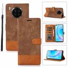 For Honor 50 Lite Splicing Leather Phone Case(Brown) - 1