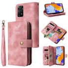 For Xiaomi Redmi Note 11 Pro Global Multifunctional Card Slot Zipper Wallet Leather Phone Case(Rose Gold) - 1