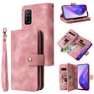 For Xiaomi Mi 10T 5G / 10T Pro 5G Multifunctional Card Slot Zipper Wallet Leather Phone Case(Rose Gold) - 1