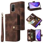 For Xiaomi Mi 10T 5G / 10T Pro 5G Multifunctional Card Slot Zipper Wallet Leather Phone Case(Brown) - 1