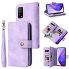 For Xiaomi Mi 10T 5G / 10T Pro 5G Multifunctional Card Slot Zipper Wallet Leather Phone Case(Purple) - 1