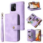 For Xiaomi 11T / 11T Pro Multifunctional Card Slot Zipper Wallet Leather Phone Case(Purple) - 1