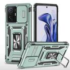 For Xiaomi 11T Armor PC + TPU Camera Shield Phone Case(Alpine Green) - 1