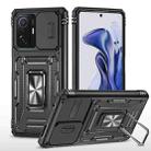 For Xiaomi 11T Armor PC + TPU Camera Shield Phone Case(Black) - 1