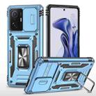 For Xiaomi 11T Armor PC + TPU Camera Shield Phone Case(Light Blue) - 1