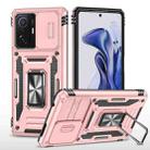 For Xiaomi 11T Armor PC + TPU Camera Shield Phone Case(Rose Gold) - 1