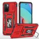 For Xiaomi Redmi 10 Armor PC + TPU Camera Shield Phone Case(Red) - 1