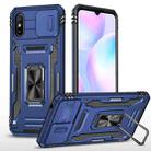 For Xiaomi Redmi 9A Armor PC + TPU Camera Shield Phone Case(Navy Blue) - 1