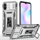 For Xiaomi Redmi 9A Armor PC + TPU Camera Shield Phone Case(Grey) - 1