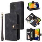 For Samsung Galaxy A03 EU Version Multifunctional Card Slot Zipper Wallet Leather Phone Case(Black) - 1