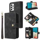 For Samsung Galaxy A53 5G Multifunctional Card Slot Zipper Wallet Leather Phone Case(Black) - 1