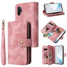 For Samsung Galaxy Note10+ Multifunctional Card Slot Zipper Wallet Leather Phone Case(Rose Gold) - 1