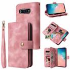 For Samsung Galaxy S10 Multifunctional Card Slot Zipper Wallet Leather Phone Case(Rose Gold) - 1