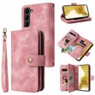 For Samsung Galaxy S23+ 5G Multifunctional Card Slot Zipper Wallet Leather Phone Case(Rose Gold) - 1