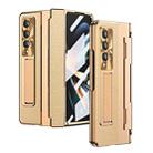 For Samsung Galaxy Z Fold4 Integrated Full Coverage Phone Case with Hinge(Gold+Gold) - 1