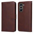 For Huawei nova 10 Classic Calf Texture Flip Leather Phone Case(Brown) - 1