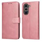 For Huawei nova 10 Classic Calf Texture Flip Leather Phone Case(Rose Gold) - 1