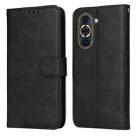 For Huawei nova 10 Pro Classic Calf Texture Flip Leather Phone Case(Black) - 1
