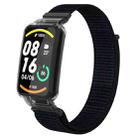 For Xiaomi Mi Band 7 Pro Integrated PC Protective Case + Nylon Loop Watch Band(Black) - 1
