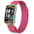 For Xiaomi Mi Band 7 Pro Integrated PC Protective Case + Nylon Loop Watch Band(Hibiscus Powder) - 1