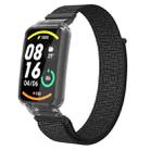 For Xiaomi Mi Band 7 Pro Integrated PC Protective Case + Nylon Loop Watch Band(Reflective Black) - 1