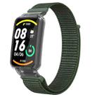 For Xiaomi Mi Band 7 Pro Integrated PC Protective Case + Nylon Loop Watch Band(Army Green) - 1