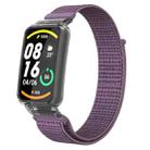 For Xiaomi Mi Band 7 Pro Integrated PC Protective Case + Nylon Loop Watch Band(Purple) - 1