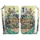 For Nokia G60 3D Colored Pattern Flip Leather Phone Case(Zoo) - 1