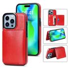 For iPhone 14 Pro Shockproof PU + TPU Phone Case(Red) - 1