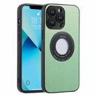 For iPhone 11 Pro MagSafe Woven Texture AirBag Shockproof Full Coverage Phone Case(Green) - 1