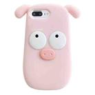 For iPhone SE 2022 / 2020 / 7 / 8 3D Cute Pig Silicone Phone Case(Pink) - 1