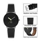 For Google Pixel Watch 1 / 2 / 3 41mm Round Tail Genuine Leather Watch Band(Black) - 2