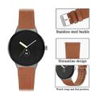 For Google Pixel Watch Round Tail Genuine Leather Watch Band(Brown) - 2