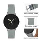 For Google Pixel Watch Round Tail Genuine Leather Watch Band(Grey) - 2