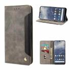 For Nokia G60 Skin Feel Splicing Leather Phone Case(Grey) - 1