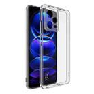 For Xiaomi Redmi Note 12 Pro 5G India IMAK UX-10 Series Transparent Shockproof TPU Phone Case(Transparent) - 1